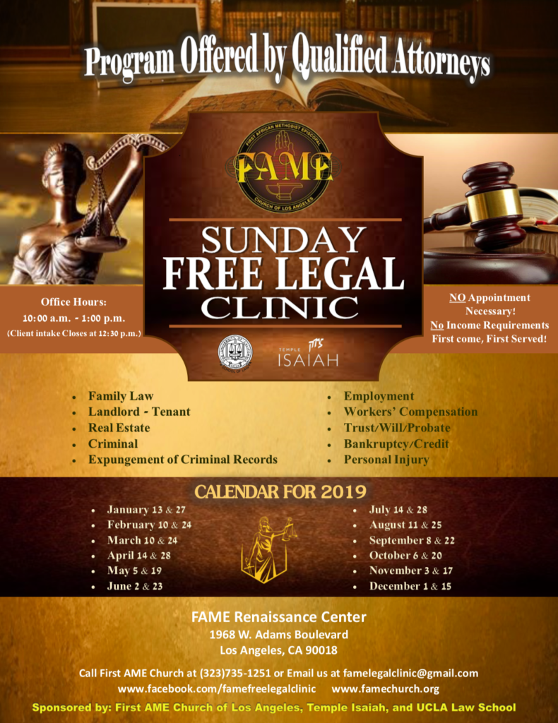 Fame Corporations Free Legal Clinic - Fame Corporations